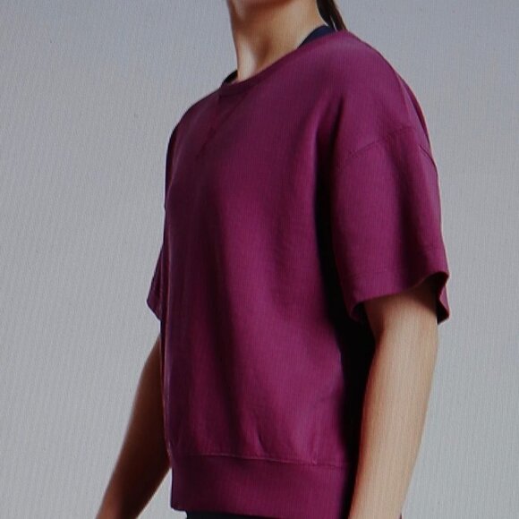 Athleta Modern Sundown Sweatshirt Tee Size M - Picture 3 of 5